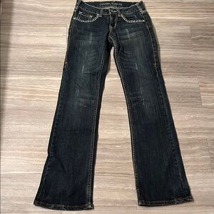 Cowgirl Tuff Dark Wash Boot Cut Jeans
